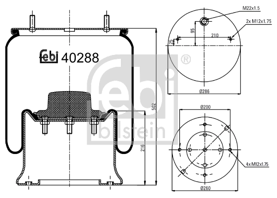 Bellow, air suspension